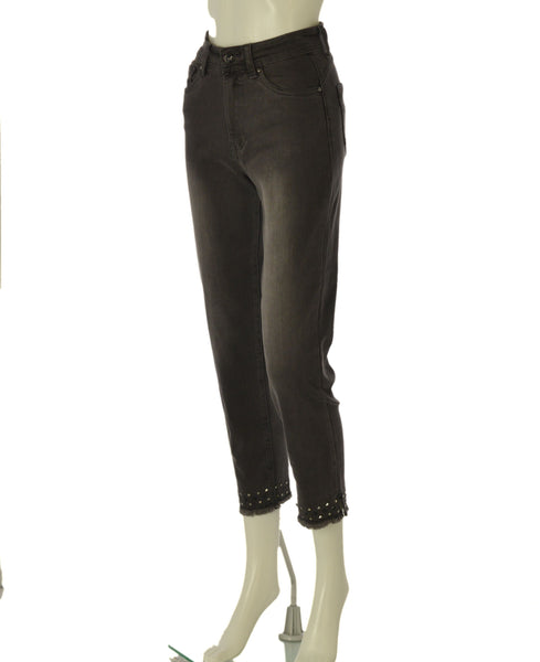 JEANS DONNA FLAVIA COSTANTINI CAPRI CORTO BOTTONE ZIP BORCHIE ART. FC9269