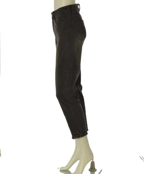 JEANS DONNA FLAVIA COSTANTINI CAPRI CORTO BOTTONE ZIP BORCHIE ART. FC9269
