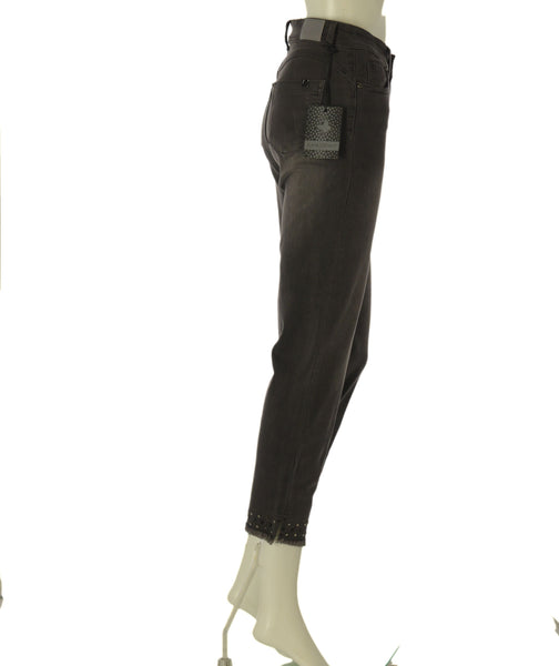 JEANS DONNA FLAVIA COSTANTINI CAPRI CORTO BOTTONE ZIP BORCHIE ART. FC9269