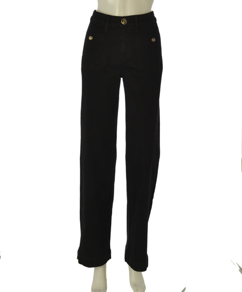 JEANS DONNA FLAVIA COSTANTI PALAZZO ELASTICIZZATI ELASTICO ZIP BOTTONE TASCHE ART. FC9267