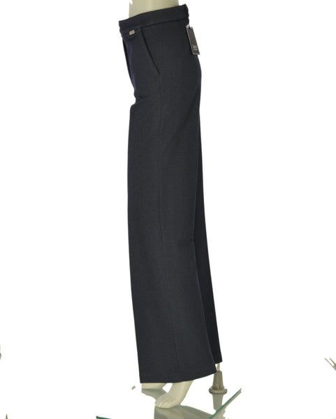 PANTALONE DONNA LAURA BIAGIOTTI PALAZZO ZIP BOTTONE TASCHE ART. 18115