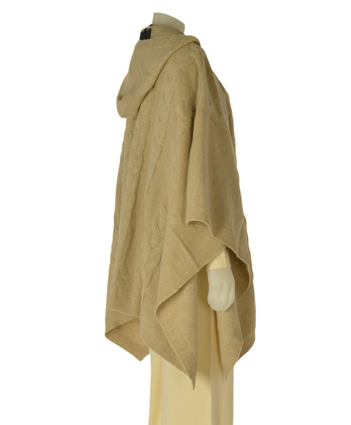 MANTELLA DONNA LAURA BIAGIOTTI MAGLIA TRECCE CAPPUCCIO ART. 3601