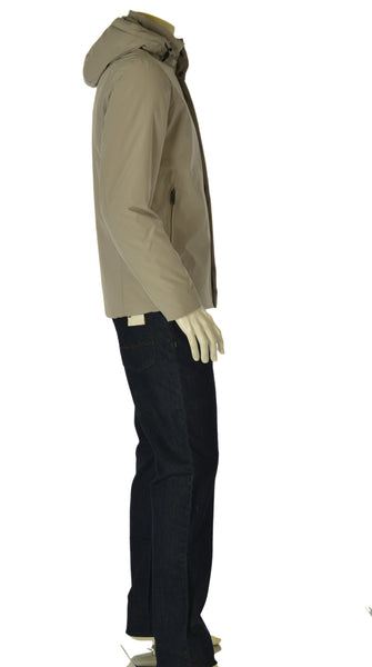 GIUBBINO UOMO SEA BARRIER ZIP BOTTONI CAPPUCCIO TASCHE POLSINO ANTIVENTO ANTIPIOGGIA ART. MESAK