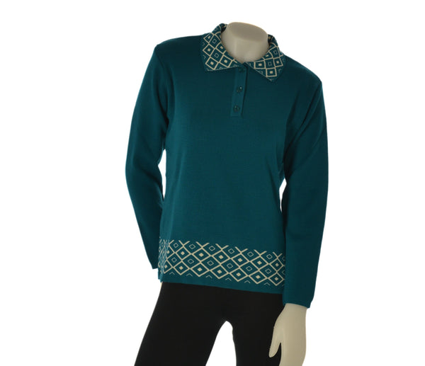 MAGLIONE DONNA ANNALISA BINETTI POLO LANA ART. 2514