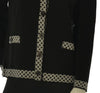 CARDIGAN DONNA ANNALISA BINETTI PARICOLLO BOTTONI BORDI FANTASIA LANA ART. 2509