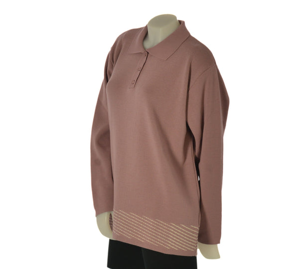 MAGLIONE DONNA ANNALISA BINETTI TAGLIE OVER POLO LANA ART. 2515