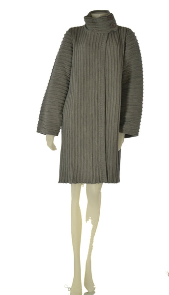 CAPPOTTO MAGLIA DONNA LAURA BIAGIOTTI LAVORATO COSTE BOTTONI ART. 3704