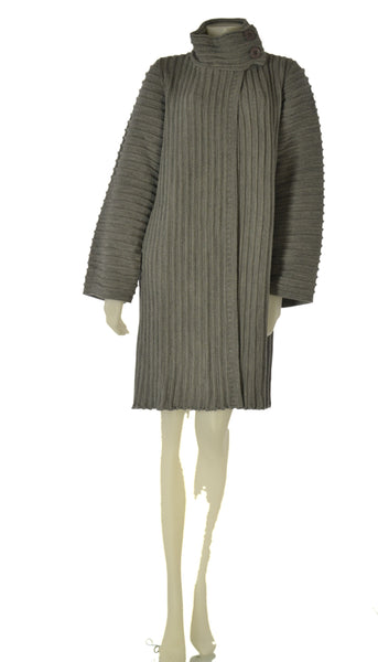 CAPPOTTO MAGLIA DONNA LAURA BIAGIOTTI LAVORATO COSTE BOTTONI ART. 3704