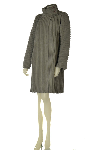 CAPPOTTO MAGLIA DONNA LAURA BIAGIOTTI LAVORATO COSTE BOTTONI ART. 3704