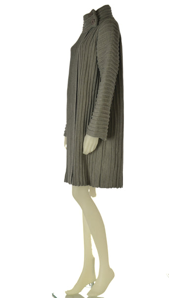 CAPPOTTO MAGLIA DONNA LAURA BIAGIOTTI LAVORATO COSTE BOTTONI ART. 3704