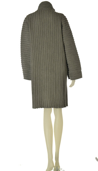 CAPPOTTO MAGLIA DONNA LAURA BIAGIOTTI LAVORATO COSTE BOTTONI ART. 3704