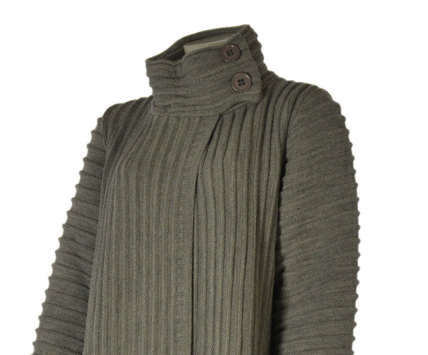 CAPPOTTO MAGLIA DONNA LAURA BIAGIOTTI LAVORATO COSTE BOTTONI ART. 3704