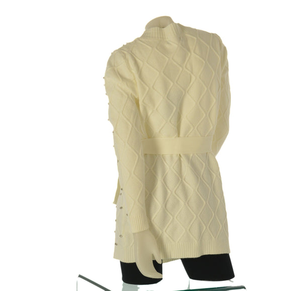 CARDIGAN DONNA CINTURA ROMBI STRASS ART. 3111