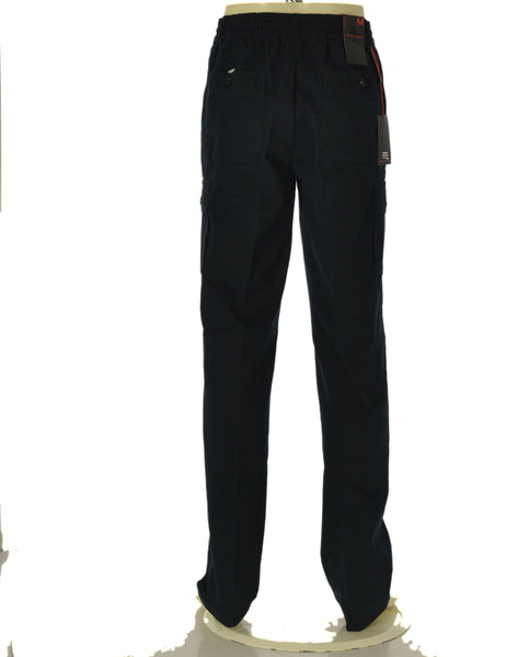 PANTALONE UOMO EUROPEAN PROJECT CARGO TASCHE TASCONI ELASTICO ZIP BOTTONE CALDO COTONE ART. JACOPO-10