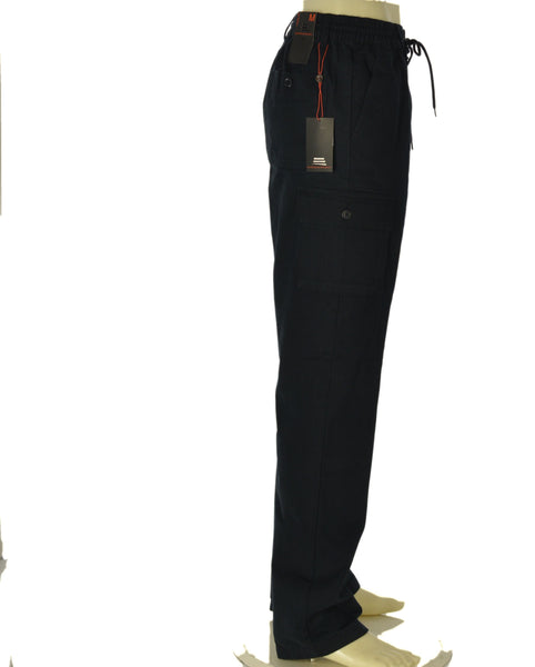 PANTALONE UOMO EUROPEAN PROJECT CARGO TASCHE TASCONI ELASTICO ZIP BOTTONE CALDO COTONE ART. JACOPO-10