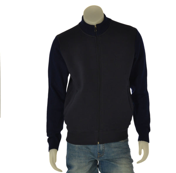 FELPA UOMO COVERI FELPATA FULL ZIP TASCHE MAGLIA LOGO ART. FE4632