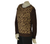 MAGLIONE DONNA COVERI GIROCOLLO ANIMALIER LUREX VISCOSA ART. DC1253