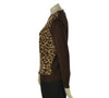 MAGLIONE DONNA COVERI GIROCOLLO ANIMALIER LUREX VISCOSA ART. DC1253