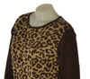 MAGLIONE DONNA COVERI GIROCOLLO ANIMALIER LUREX VISCOSA ART. DC1253