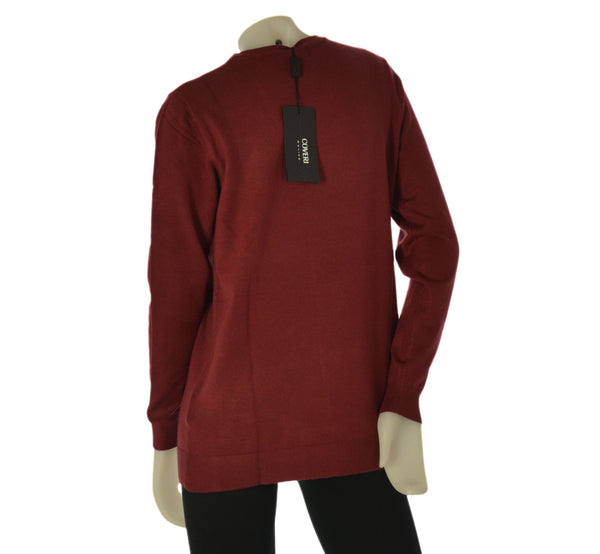 MAGLIONE DONNA COVERI GIROCOLLO SPACCO BOTTONI  ART. DC1209