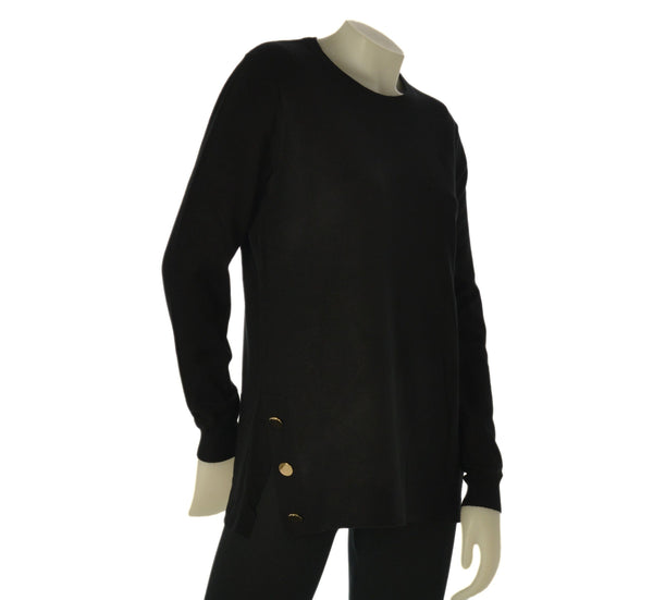 MAGLIONE DONNA COVERI GIROCOLLO SPACCO BOTTONI  ART. DC1209