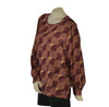 BLUSA DONNA ELISA CASTELLI FANTASIA GIROCOLLO GOCCIA BOTTONCINO SPACCHI TAGLIE OVER ART. 1520
