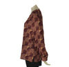 BLUSA DONNA ELISA CASTELLI FANTASIA GIROCOLLO GOCCIA BOTTONCINO SPACCHI TAGLIE OVER ART. 1520