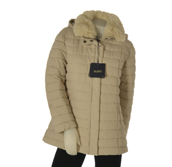 GIACCONE DONNA TALENTI TRAPUNTATO CAPPUCCIO TASCHE ZIP ART. TB111