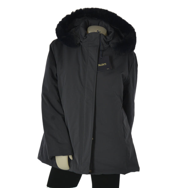 GIACCONE DONNA TALENTI TAGLIE OVER CAPPUCCIO ZIP TASCHE  IMBOTTITO ART. TB124