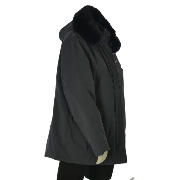 GIACCONE DONNA TALENTI TAGLIE OVER CAPPUCCIO ZIP TASCHE  IMBOTTITO ART. TB124