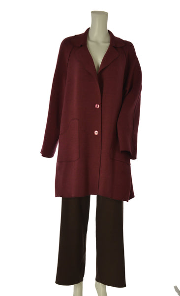 CAPPOTTO DONNA ELISA CASTELLI  TAGLIE OVER MAGLIA TASCHE BOTTONI ART. 2109
