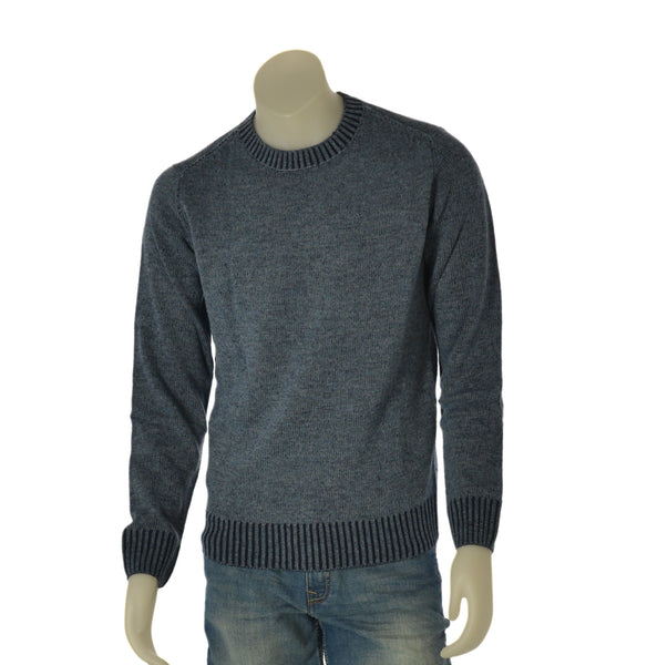 MAGLIONE UOMO CONSENSO GIROCOLLO MELANGE TOPPE LANA  ART. 4155 225