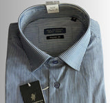 CAMICIA UOMO SEA BARRIER VESTIBILITA REGOLARE COLLO MEZZO FRANCESE MANICA LUNGA PURO COTONE ART BATTISTI