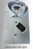 CAMICIA UOMO SEA BARRIER VESTIBILITA REGOLARE COLLO MEZZO FRANCESE MANICA LUNGA PURO COTONE ART BATTISTI