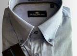 CAMICIA UOMO GREANCHIO MANICA LUNGA COLO CON BOTTONCINI TASCHINO VESTIBILITA REGOLARE PURO COTONE ART ELLIOT
