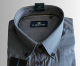 CAMICIA UOMO GRANCHIO VESTIBILITA REGOALRE BOTTONCINI TASCHINO PURO COTONE ART DIPLO MANICA LUNGA
