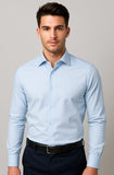 CAMICIA UOMO CORONA PURO COTONE COLLO MEZZO FRANCESE ART LAZZA