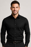 CAMICIA UOMO CORONA PURO COTONE COLLO MEZZO FRANCESE ART LAZZA