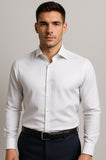 Camicia uomo Elle Elle Sporting Mare linea regolare collo mezzo francese tessuto operato manica lunga puro cotone art Flegrei