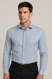Camicia uomo Elle Elle Sporting Mare linea regolare collo mezzo francese tessuto operato manica lunga puro cotone art Flegrei