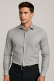 Camicia uomo Elle Elle Sporting Mare linea regolare collo mezzo francese tessuto operato manica lunga puro cotone art Flegrei