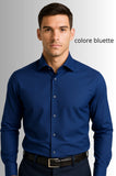 CAMICIA UOMO ELLE ELLE SPORTING MARE PURO COTONE VESTIBILITA REGOLARE COLLO MEZZO FRANCESE TESSUTO LISCIO ART PORTOFINO