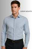 CAMICIA UOMO ELLE ELLE SPORTING MARE PURO COTONE VESTIBILITA REGOLARE COLLO MEZZO FRANCESE TESSUTO LISCIO ART PORTOFINO