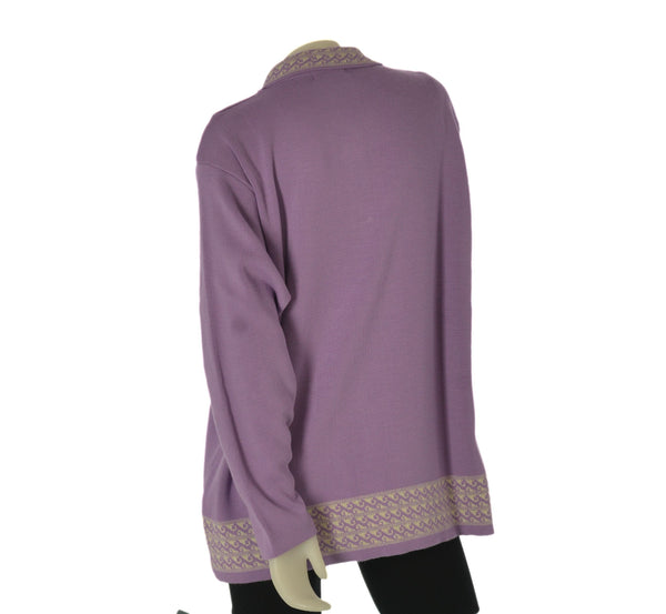 MAGLIONE DONNA ANNALISA MINETTI TAGLIE OVER POLO BOTTONI LUREX ART. 2510 OVER