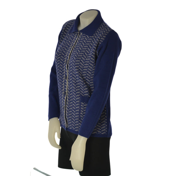 CARDIGAN DONNA ANNALISA BINETTI BOTTONI COLLETTO TASCHE LAVORAZIONE ART. 2501