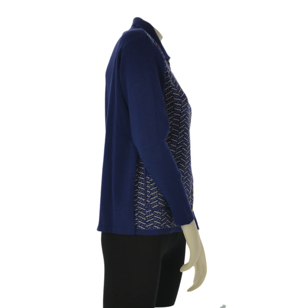 CARDIGAN DONNA ANNALISA BINETTI BOTTONI COLLETTO TASCHE LAVORAZIONE ART. 2501
