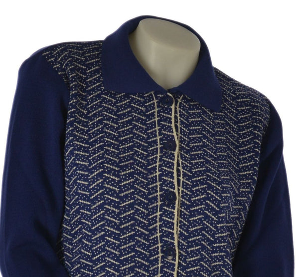CARDIGAN DONNA ANNALISA BINETTI BOTTONI COLLETTO TASCHE LAVORAZIONE ART. 2501