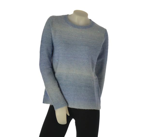 MAGLIONE DONNA GAIA B GIROCOLLO MICRO PAILLETTES LAVORATO ART. 309