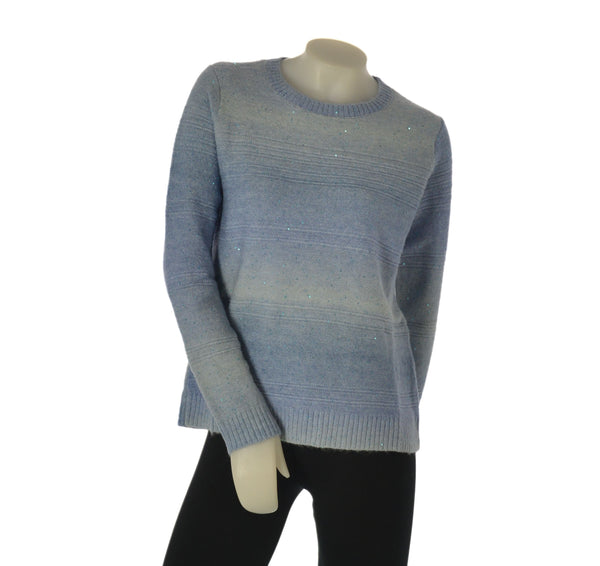 MAGLIONE DONNA GAIA B GIROCOLLO MICRO PAILLETTES LAVORATO ART. 309
