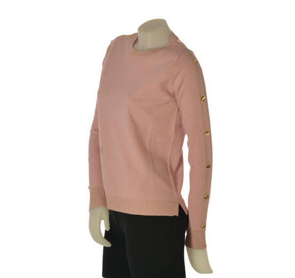 MAGLIONE DONNA GAIA B GIROCOLLO LUREX BOTTONI ART. 330